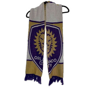 Adidas Orlando City Soccer Scarf One Size Purple Gold